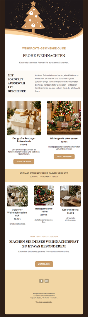 Online Christmas Email
