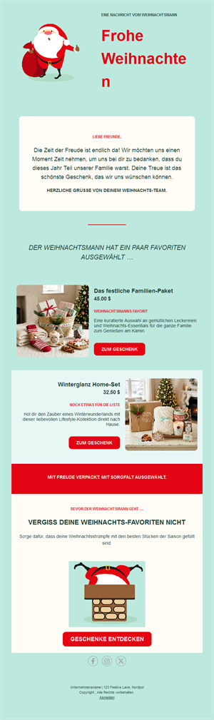 Warm Holiday Email Templates