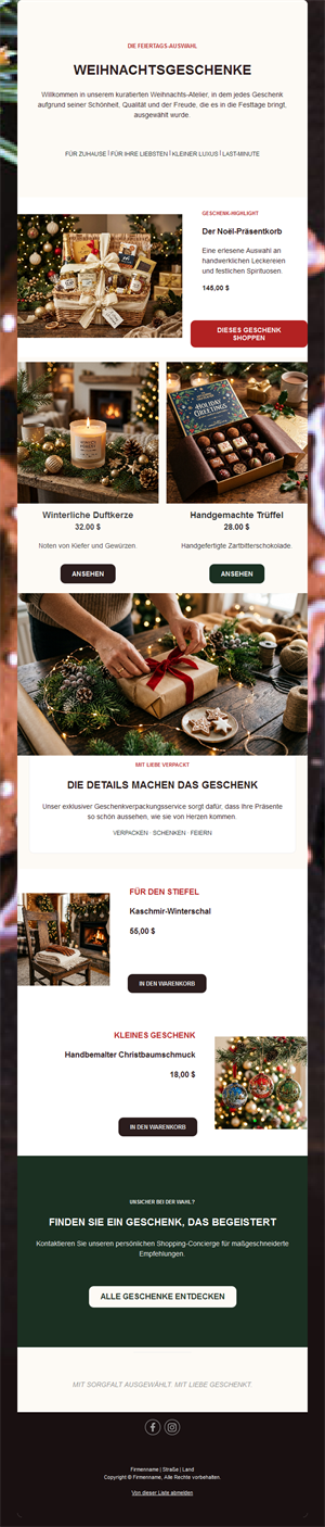 Holiday Cheer Emails