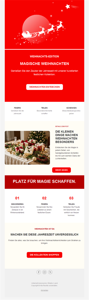 Christmas Celebration Email