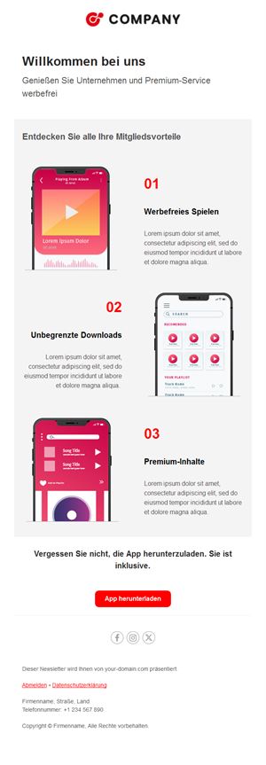 Warm Welcome Email Template