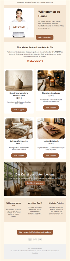 Hello & Welcome Email