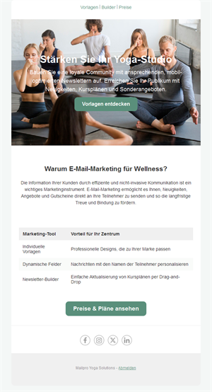 Yoga & Pilates Email Tips