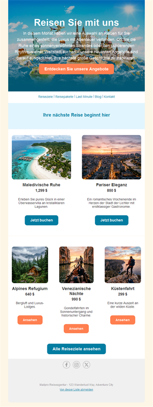 Travel Deals Email Alerts