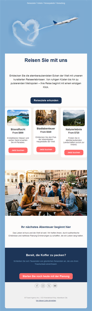 Holiday Travel Email Alerts