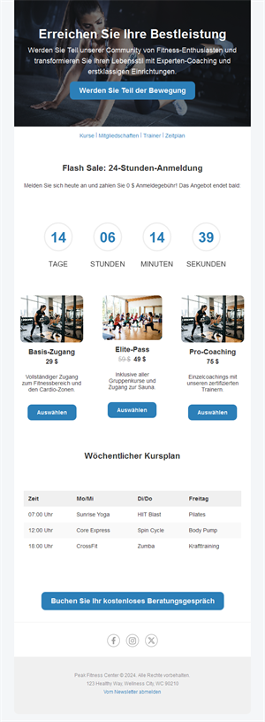 Active Lifestyle Emails