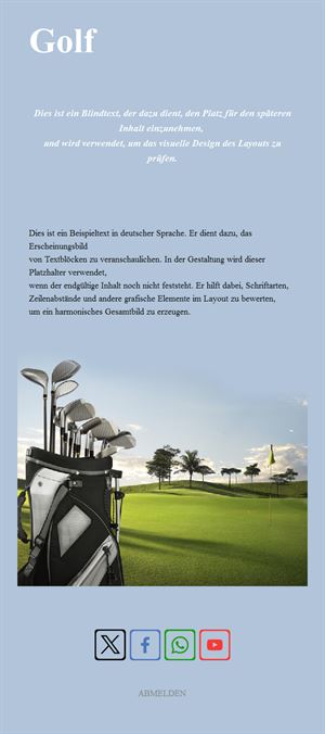 Golf Tournament Email Updates