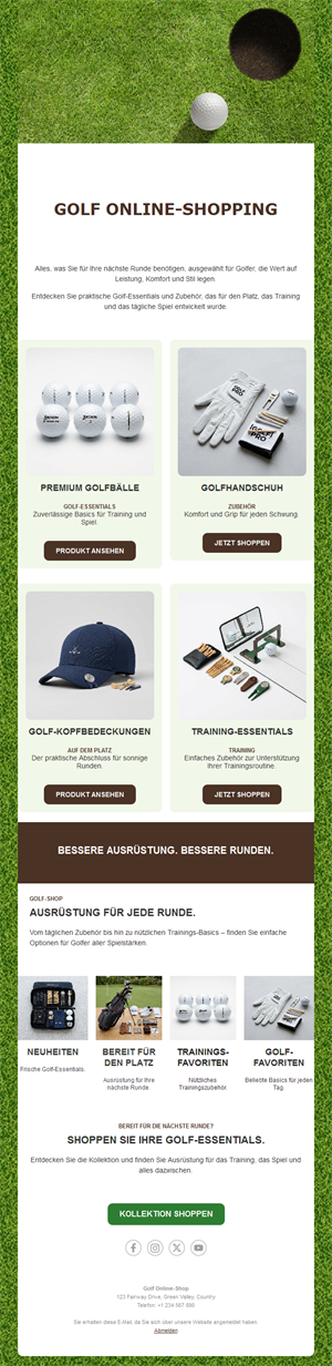 Tee Time Email Alerts