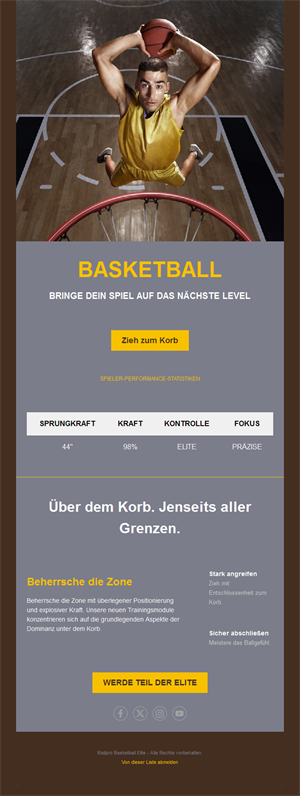 Basketball Email Alerts