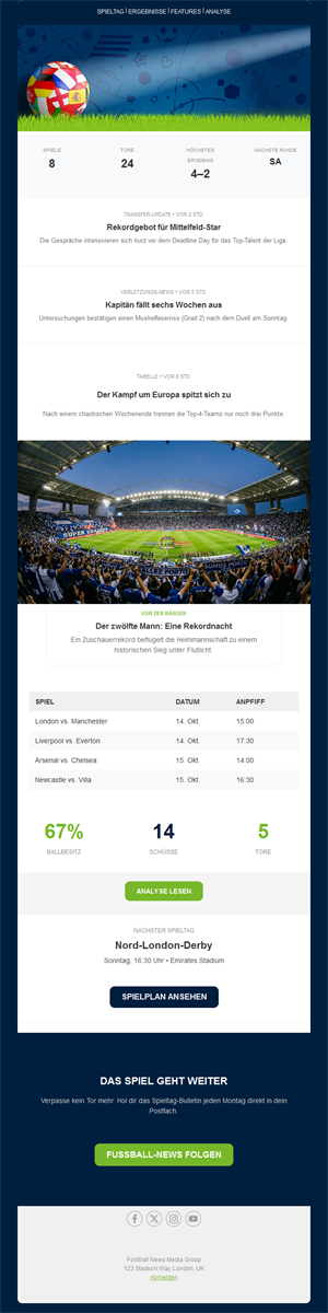 Goal Highlight Emails