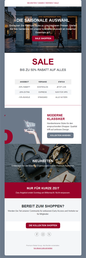 Sales Promotion Emails