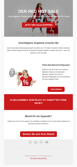 Special Sales Email Offers