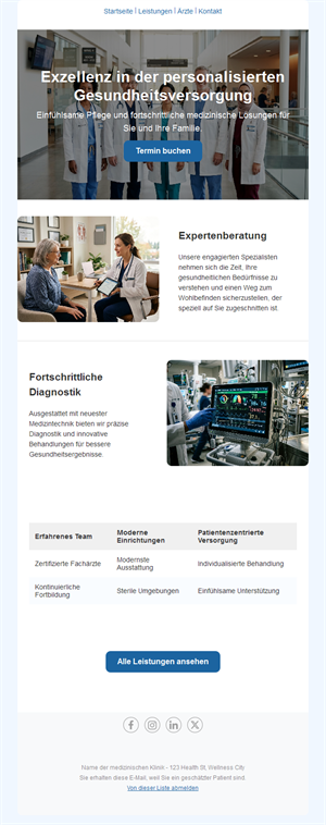 Health Clinic Email Templates