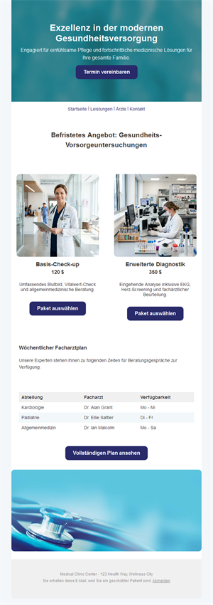 Health Tips Email Layout