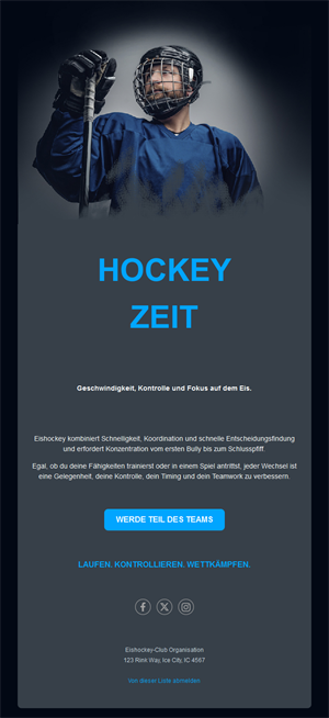 Hockey Game Email Alerts