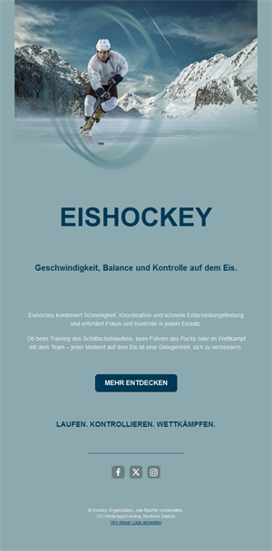 Hockey Game Alert Emails
