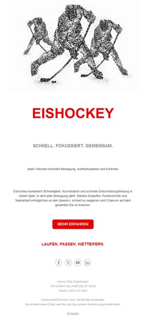 Hockey Action Email Alerts