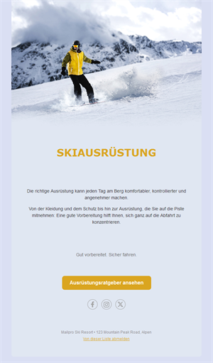 Snowboard Event Template