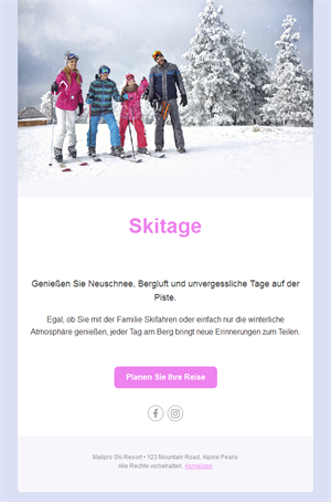 Ski Resort Newsletter