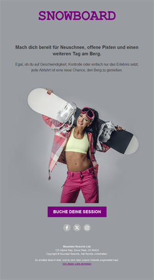 Winter Sports Template