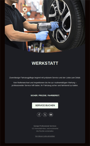 Auto Service Business Email
