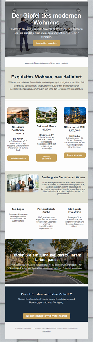 Real Estate Marketing Email