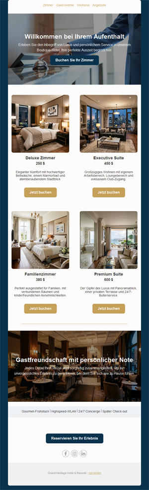 Resort Escape Emails