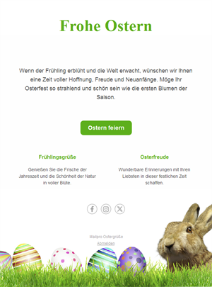 Festive Easter Emails