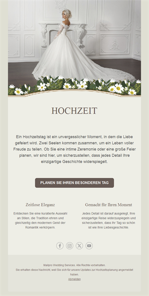 Wedding Newsletters