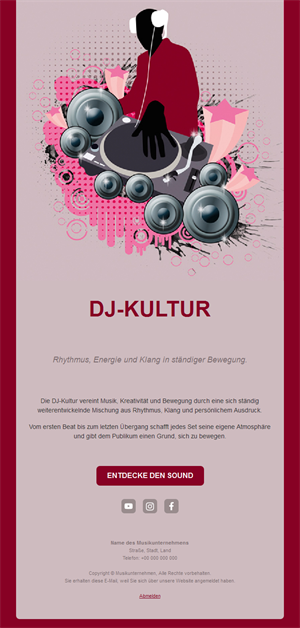 Artist Newsletter Designs