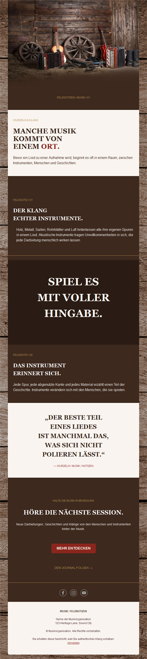 Creative Music Emails